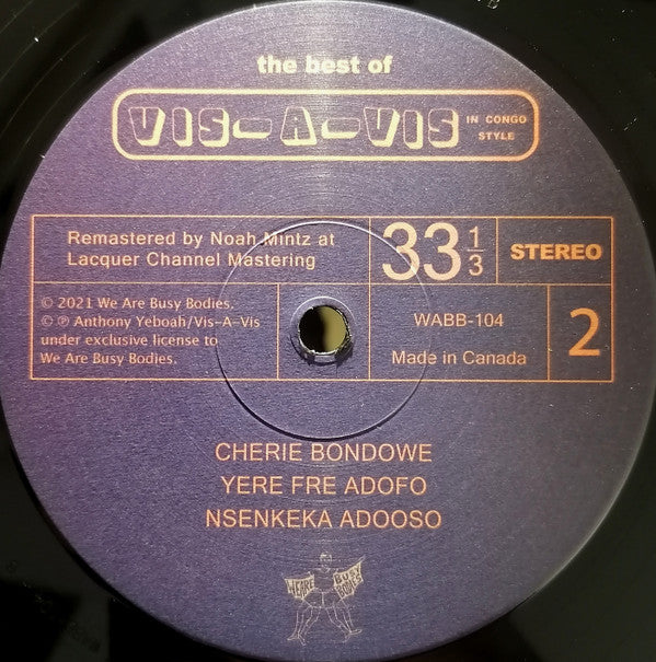 The Best Of Vis-A-Vis In Congo Style | Mint (M) Mint (M) Get Cheap Vinyl
