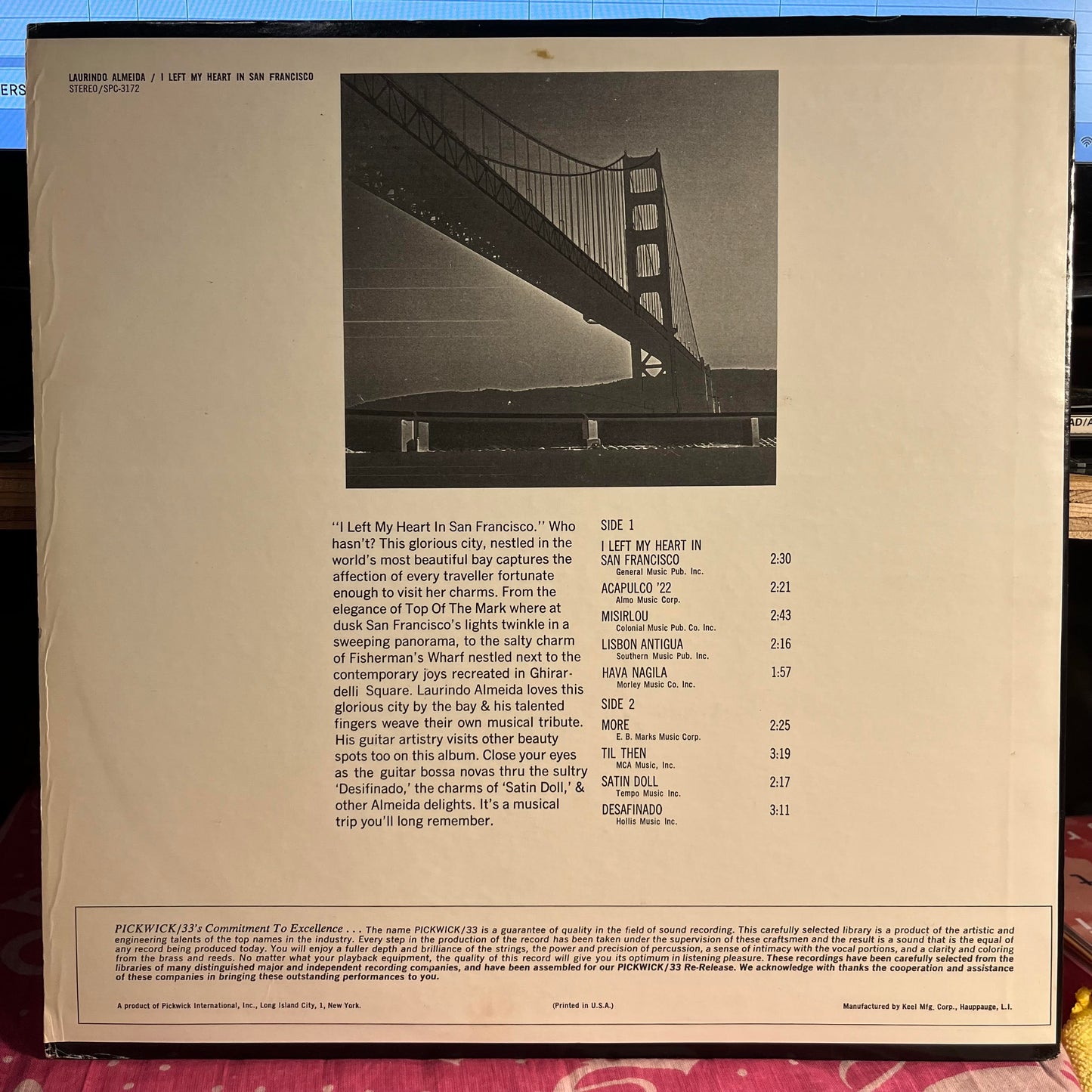 I Left My Heart In San Francisco | Excellent (EX) Near Mint (NM) Get Cheap Vinyl