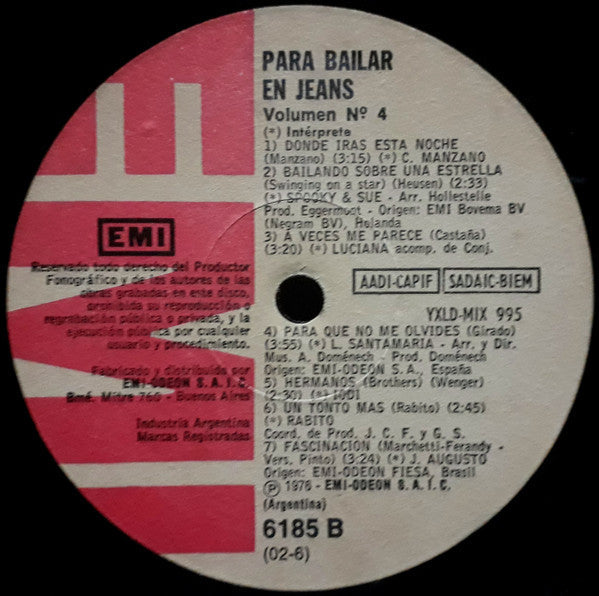 Para Bailar En Jeans - Vol. 4 | Excellent (EX) Generic Get Cheap Vinyl