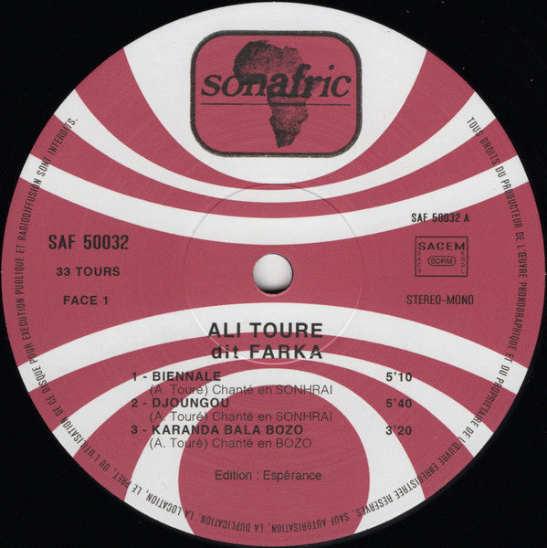 Ali Toure Farka (VINYL 50032) | Mint (M) Mint (M) Get Cheap Vinyl