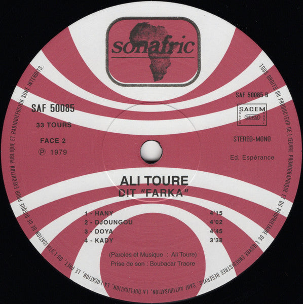 Ali Toure Dit "Farka" (VINYL) | Mint (M) Mint (M) Get Cheap Vinyl