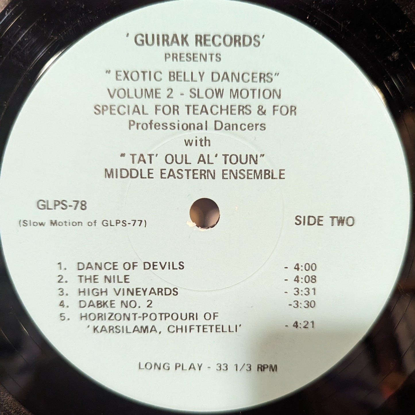 Exotic Belly Dancers *SIGNED* - Volume 2 | Excellent (EX) Very Good Plus (VG+) Get Cheap Vinyl