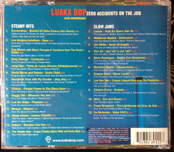 Luaka Bop: Zero Accidents On The Job (10th Anniversary) (2xCD) | Excellent+ (EX+) Excellent (EX) Get Cheap Vinyl