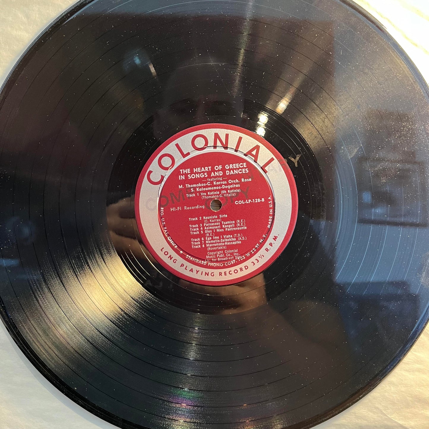 The Heart Of Greece In Songs And Dances *PROMO* | Excellent (EX) Very Good (VG) Get Cheap Vinyl