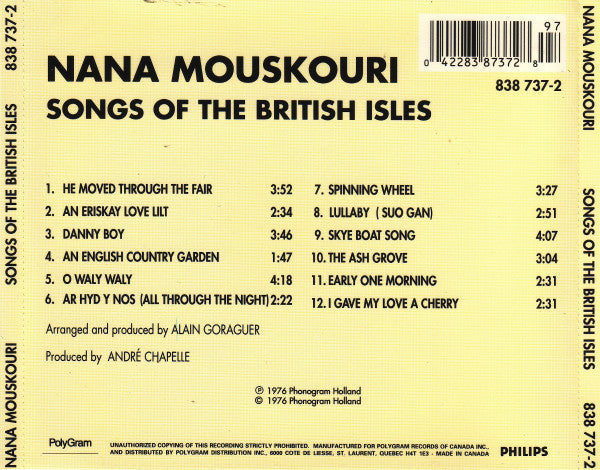 Songs Of The British Isles | Very Good Plus (VG+) Near Mint (NM) Get Cheap Vinyl