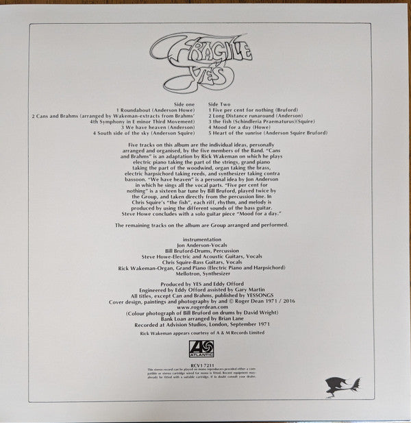Fragile (CLEAR VINYL) | Mint (M) Mint (M) Get Cheap Vinyl